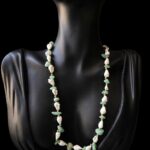 Shell & Jade Bead Statement Necklace