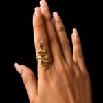 Gold Snake Wrap Ring