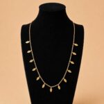 Leaf Fringe Chain Necklace