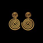 Spiral Swirl Drop Earrings