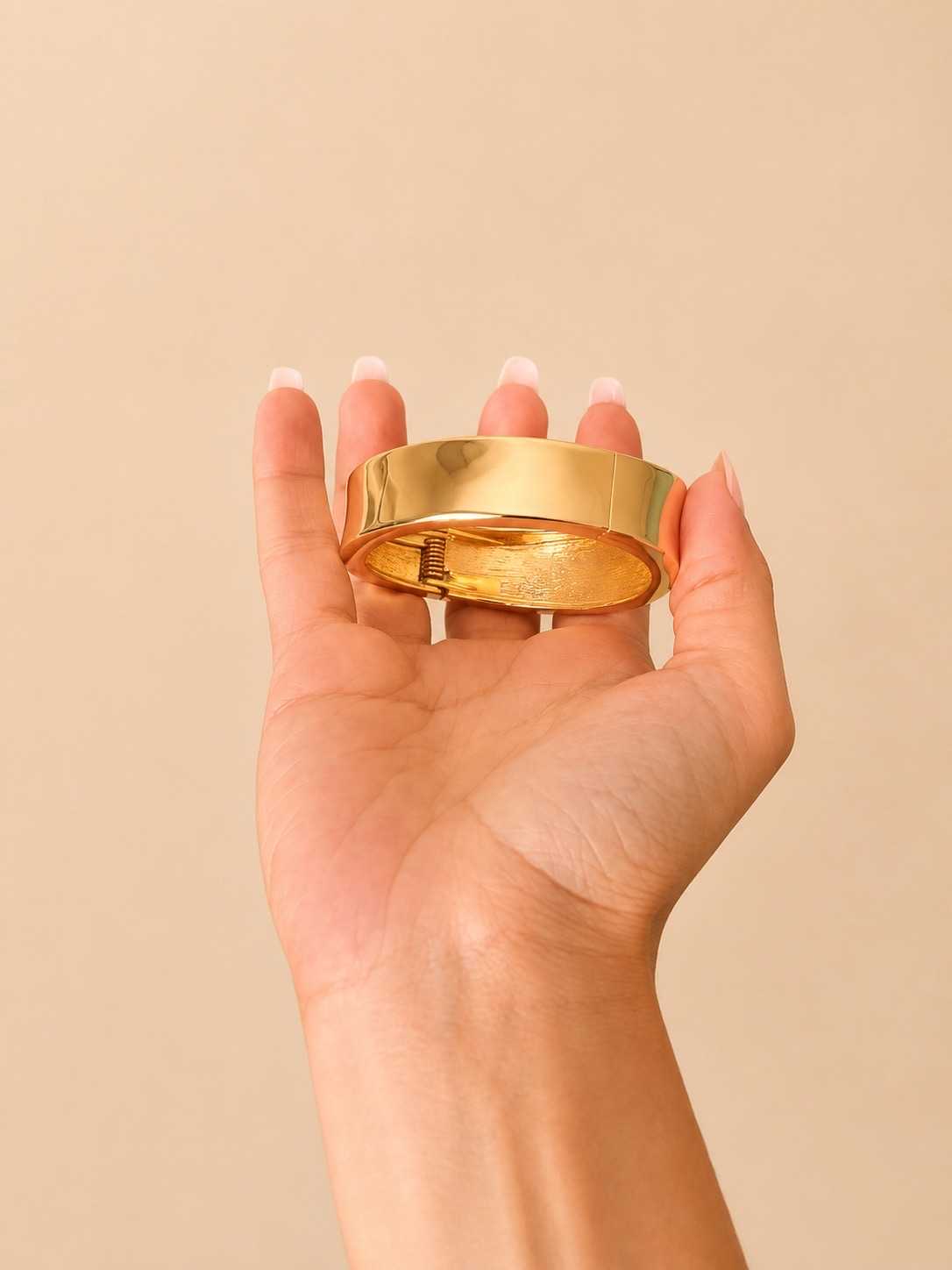 IMG_6677 Sleek Wide Hinged Cuff Bangle - Image 1