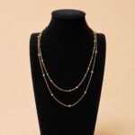 Layered Bead & Ball Chain Necklace