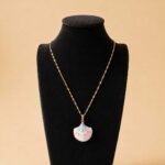Pastel Enamel Shell Pearl Necklace