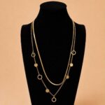 Layered Circle & Disc Necklace