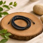 Men's 3-Piece Braided Leather & Hematite Bracelet Set